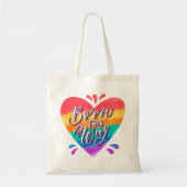 Pride Rainbow Liebe Tote Bag Tragetasche (Vorne)
