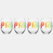 Pride Rainbow Lion Weinglas Ohne Stiel (Links)