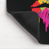 Pride Rainbow Lips LGBTQ | Dripping Lips Mousepad (Ecke)