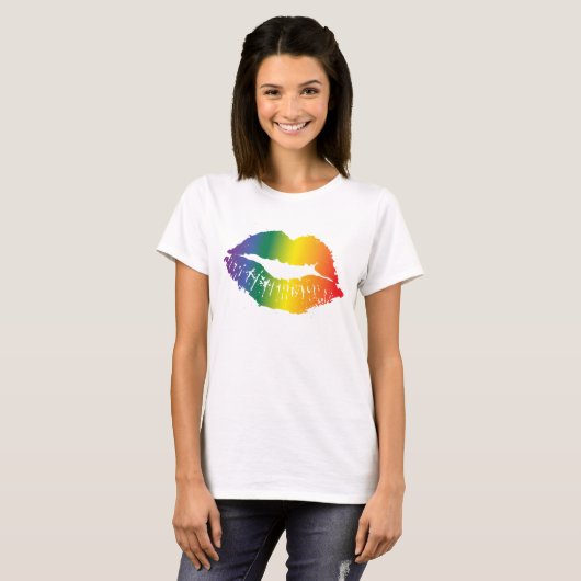 Pride Rainbow Lips T-Shirt (Vorne ganz)