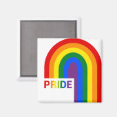 Pride Rainbow Magnet (Vorderseite/Rückseite)