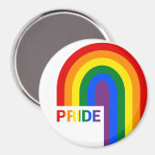 Pride Rainbow Magnet (Vorderseite/Rückseite)