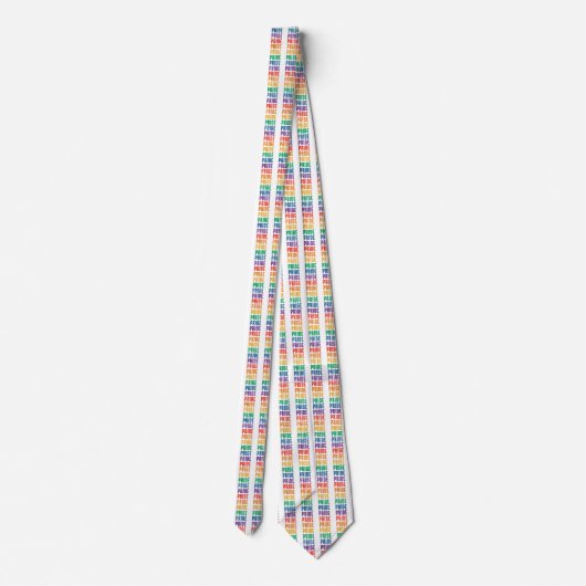 Pride Rainbow Neck Tie Krawatte (Rückseite)