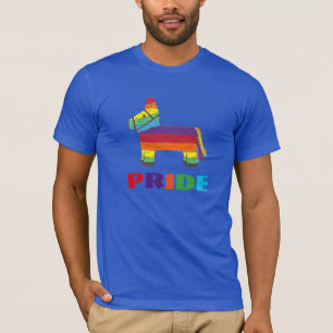 PRIDE Rainbow Piñata Fiesta Celebration Party T-Shirt