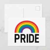 Pride Rainbow Postkarte (Vorne/Hinten)