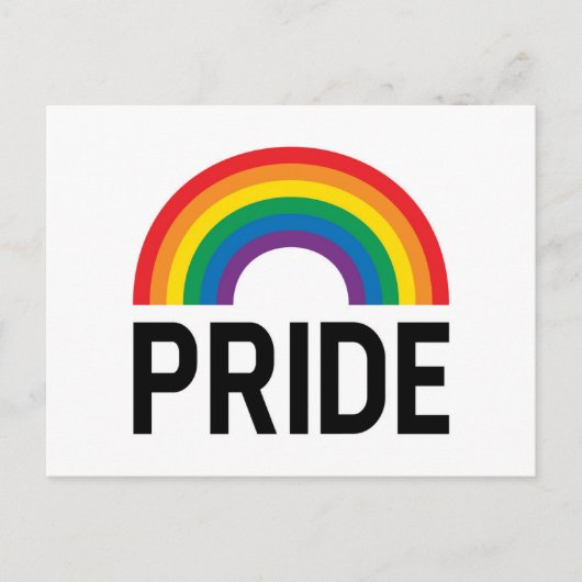 Pride Rainbow Postkarte (Vorderseite)