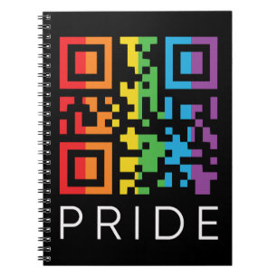 Pride Rainbow QR Code LGBTQIA+ Notizblock