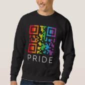 Pride Rainbow QR Code LGBTQIA+ Sweatshirt (Vorderseite)