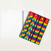 Pride rainbow retro moderne typografie schwarz planer (Anzeige)