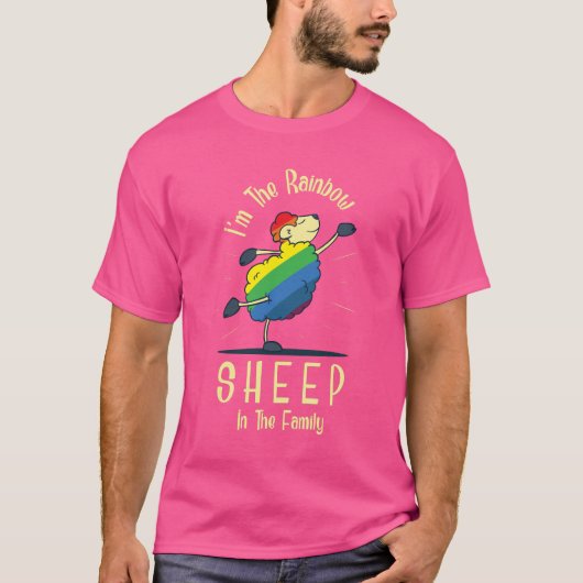 Pride Rainbow Sheep of the Family T-Shirt (Vorderseite)