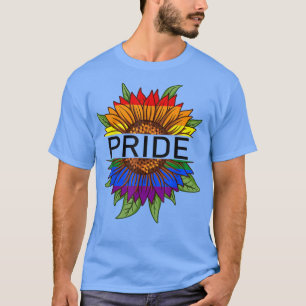 Pride Rainbow Sonnenblume Flag Pride LGBT Pride Mo T-Shirt