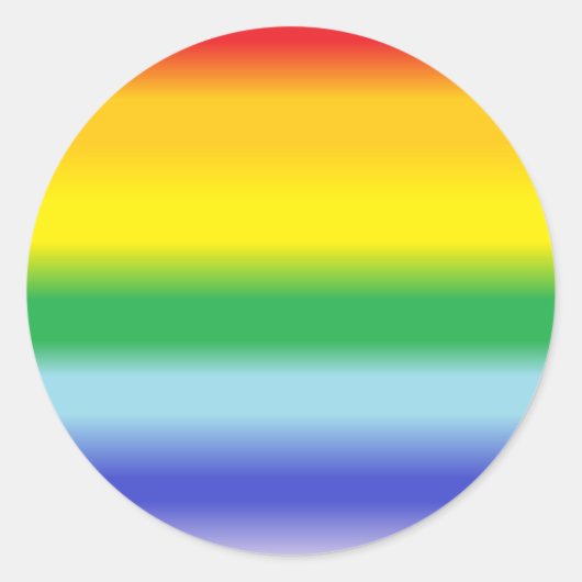 Pride Rainbow Sticker (Vorderseite)
