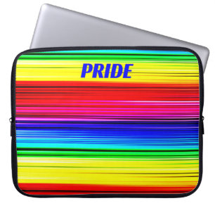 PRIDE Rainbow Stipes farbenfroher Trendy Chic Laptopschutzhülle