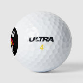 Pride Rainbow Stolz Ally Lesbian Pride Vintag Golfball (Logo)