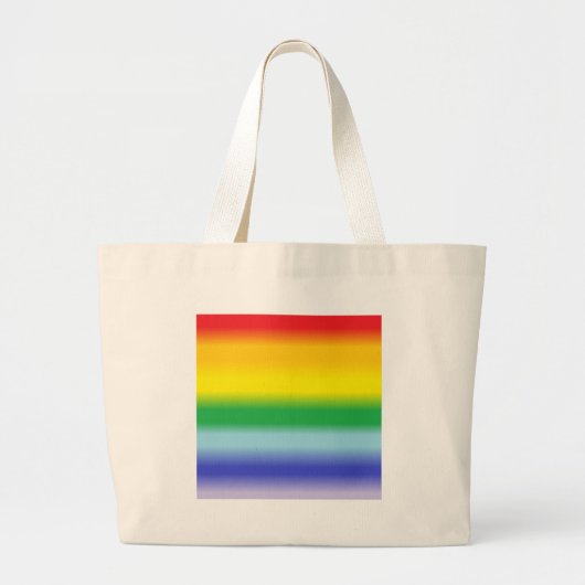 Pride Rainbow Tote Bag Jumbo Stoffbeutel (Vorne)