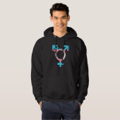 Pride Rainbow Trans Colors Hoodie (Vorne ganz)