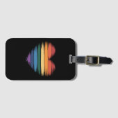 Pride Rainbows Herz Print LGBT Gay Pride Gepäckanhänger (Vorderseite (Horizontal))