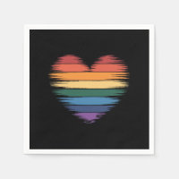 Pride Rainbows Herz Print LGBT Gay Pride