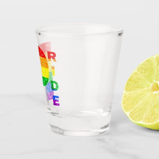 "PRIDE" REGENBOGEN #3 SCHNAPSGLAS (Rechts)