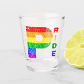 "PRIDE" REGENBOGEN #3 SCHNAPSGLAS (Vorderseite)