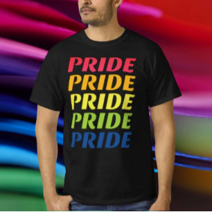 PRIDE Repeat Typografy T-Shirt