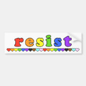 Pride Resist Bumper Autoaufkleber (Vorne)