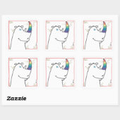 Pride Rhino sticker (Blatt)
