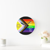 Pride Runde Wanduhr (Zuhause)