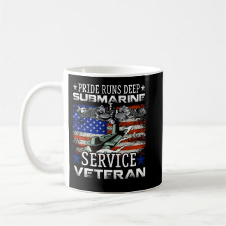 Pride Runs Deep Submarine Service Veteran Flag Pat Kaffeetasse