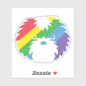 Pride Sammy Dog Vinyl Sticker (Blatt)