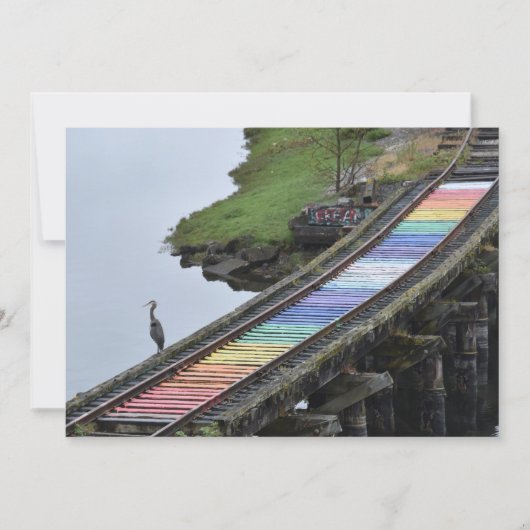 Pride-Schienen Einladung (Vorderseite)