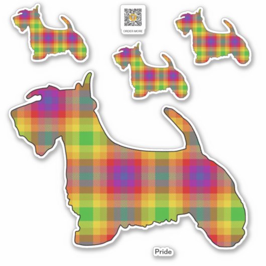 Pride Scottie Sticker (Vorderseite)