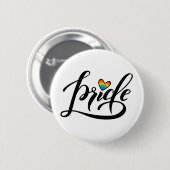 Pride Script Heart Button (Vorne & Hinten)