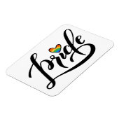 Pride Script Heart Magnet (Linke Seite)