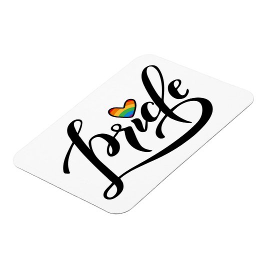 Pride Script Heart Magnet (Linke Seite)