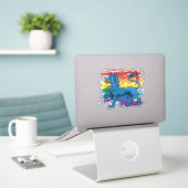 Pride Sparky Aufkleber (Laptop auf Schreibtisch)