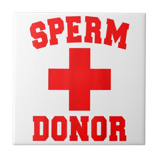 PRIDE SPERM DONOR DISPENSER FUNNY HALLOWEEN COSTUM FLIESE (Vorderseite)