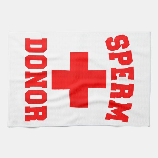 PRIDE SPERM DONOR DISPENSER FUNNY HALLOWEEN COSTUM GESCHIRRTUCH (Horizontal)