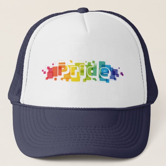 Pride Square Hoodie Truckerkappe (Vorderseite)