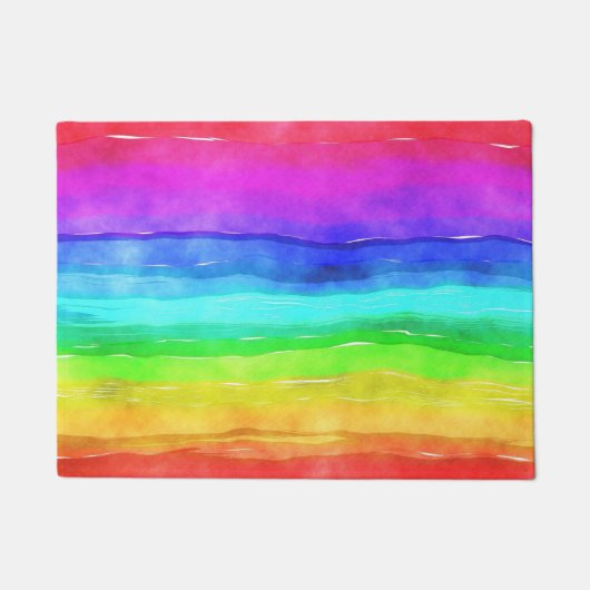 Pride-Symbol-Flagge für ein Leben in Diskriminieru Fußmatte (Vorderseite)