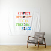Pride Tapestry Wandteppich (Beispiel (Horizontal))