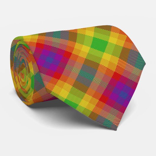 Pride Tartan Krawatte (Gerollt)