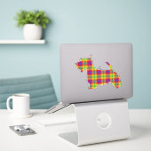 Pride Tartan Sticker (Laptop auf Schreibtisch)