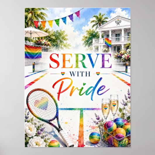 Pride Tennis Poster (Vorne)
