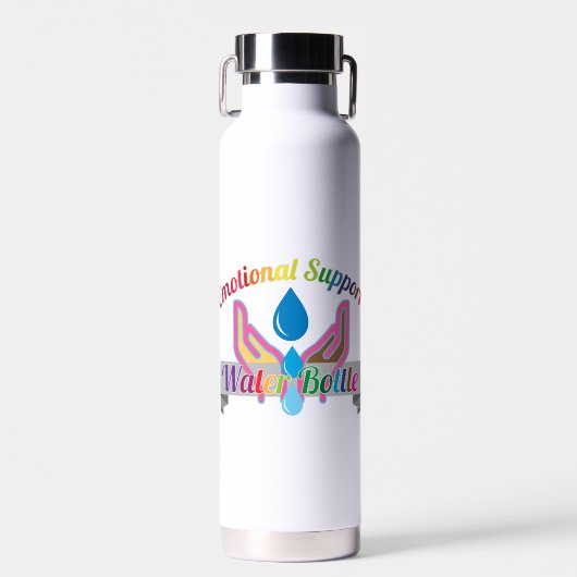PRIDE Themed Emotional Support Water Flasche (22oz (Vorne)