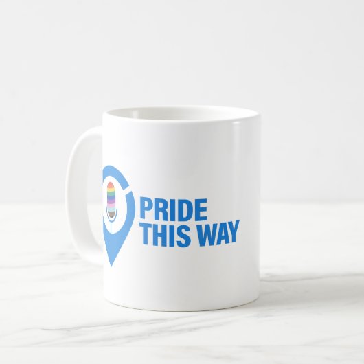 Pride This Way - Hol dir deinen Tee oder Kaffeebec Kaffeetasse (Vorderseite Links)