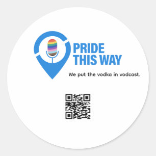 Pride This Way Icon Flaschenöffner Runder Aufkleber