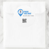 Pride This Way Icon Flaschenöffner Runder Aufkleber (Tasche)
