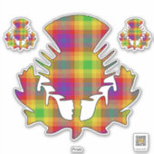 Pride Thistle Sticker (Vorderseite)