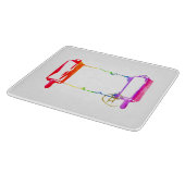 Pride Torah Art Challah Cutting Board Schneidebrett (Ecke)